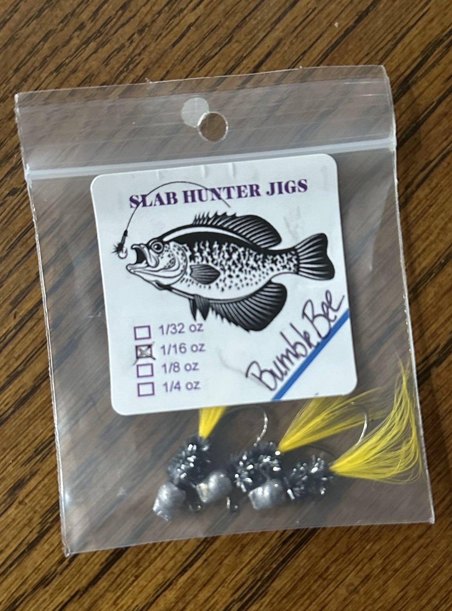 Custom Hand Tied Crappie - Bumble Bee