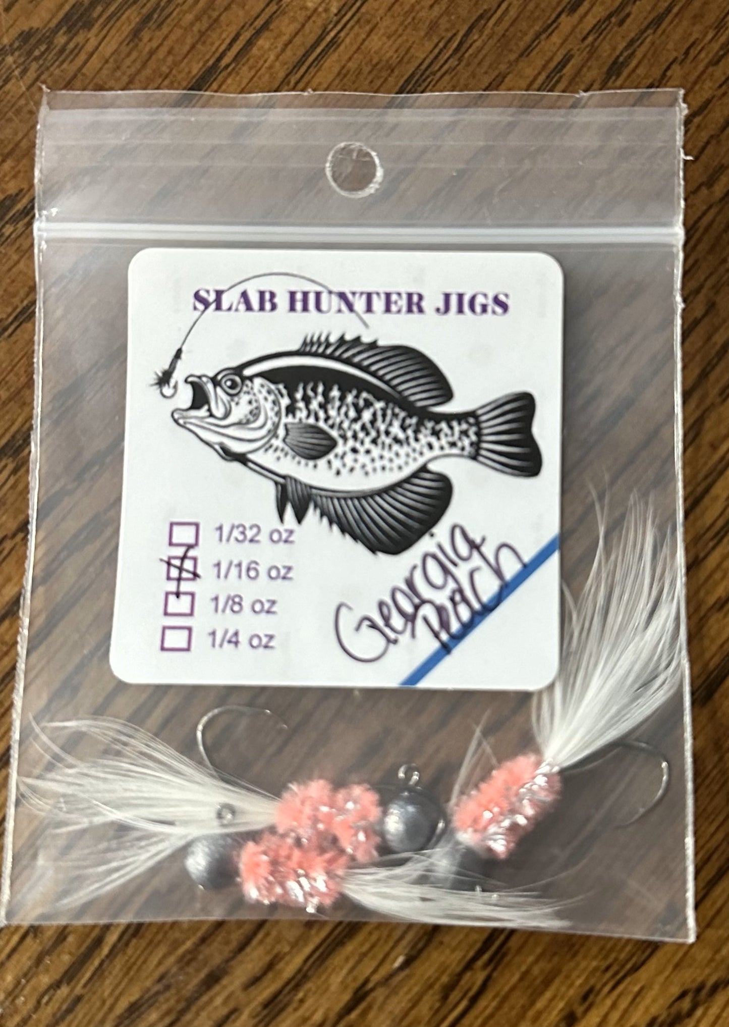 Custom Hand Tied Crappie - Georgia Peach