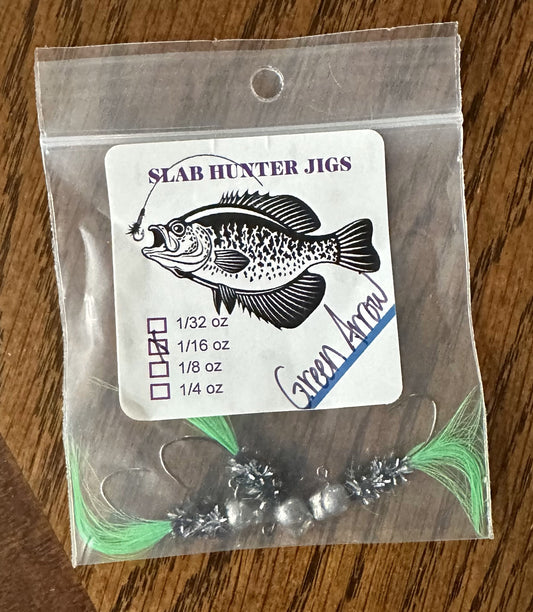 Custom Hand Tied Crappie  - Green Arrow