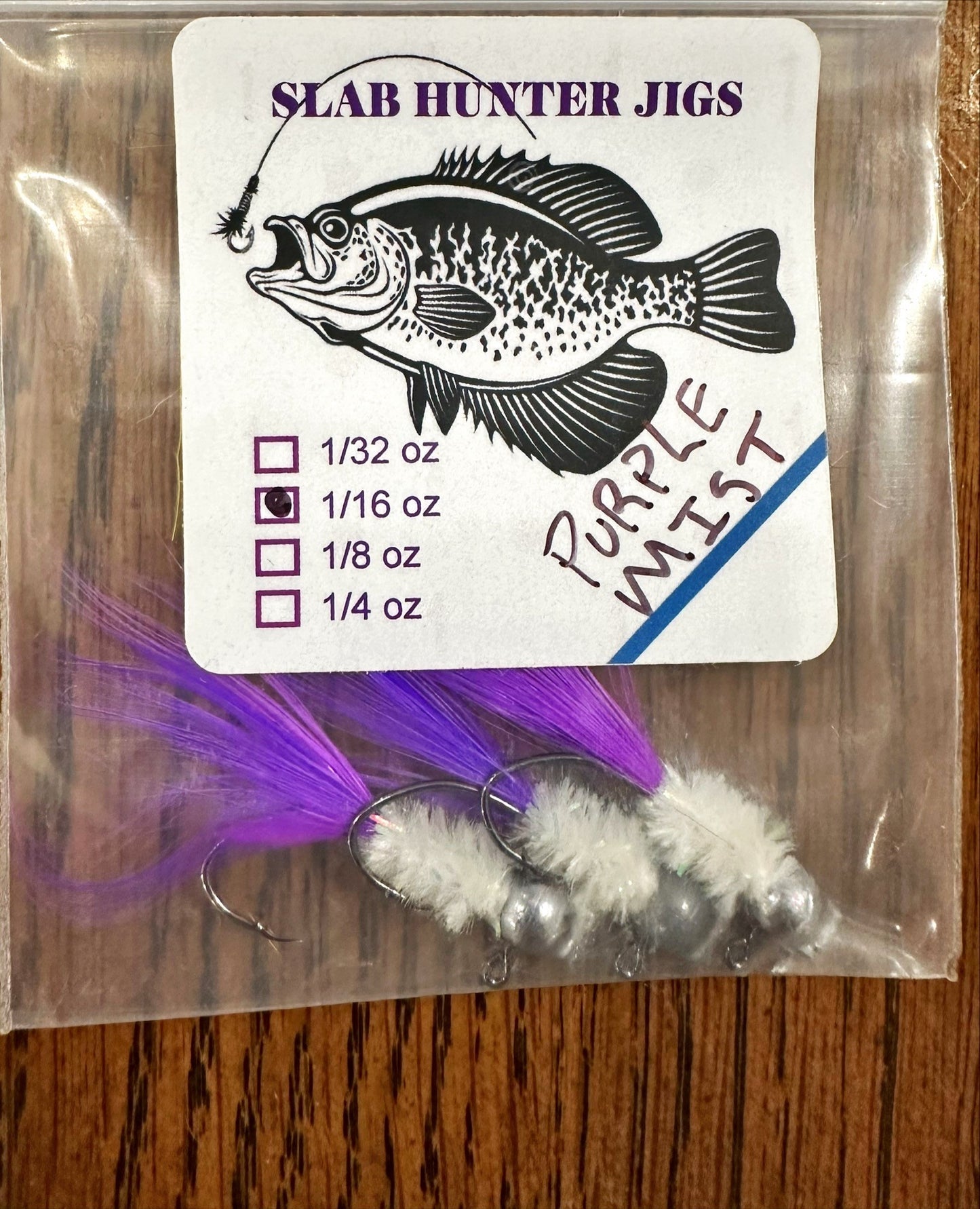 Custom Hand Tied Crappie  - Purple Mist