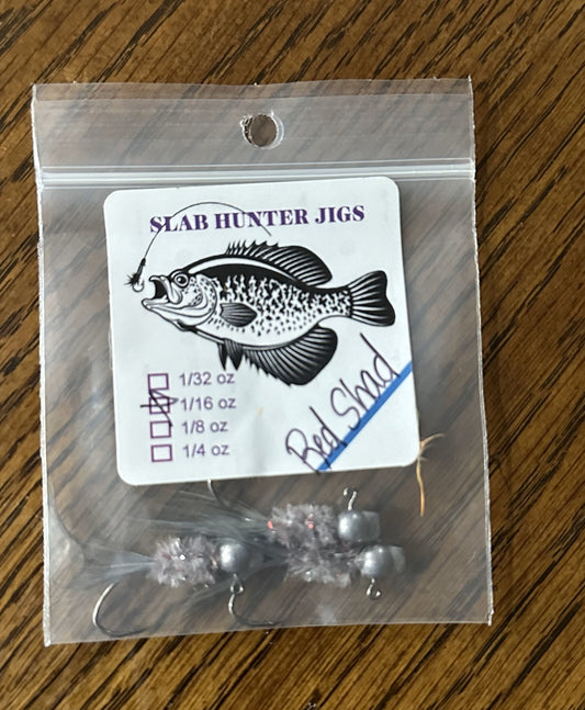 Custom Hand Tied Crappie  - Red Shad