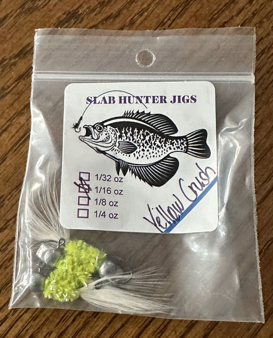 Custom Hand Tied Crappie  - Yellow Crush